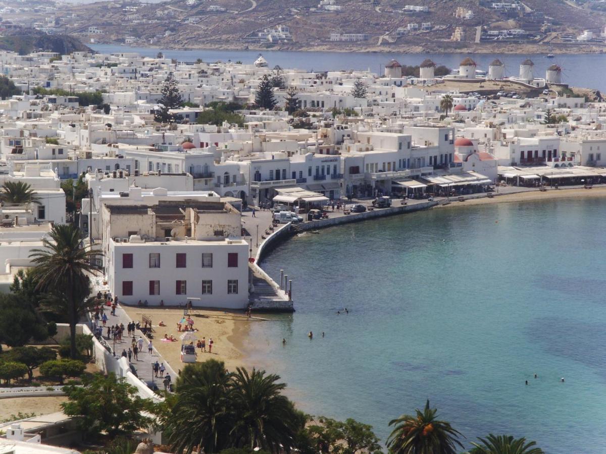 شقة Anemones Sea View Mykonos Town المظهر الخارجي الصورة