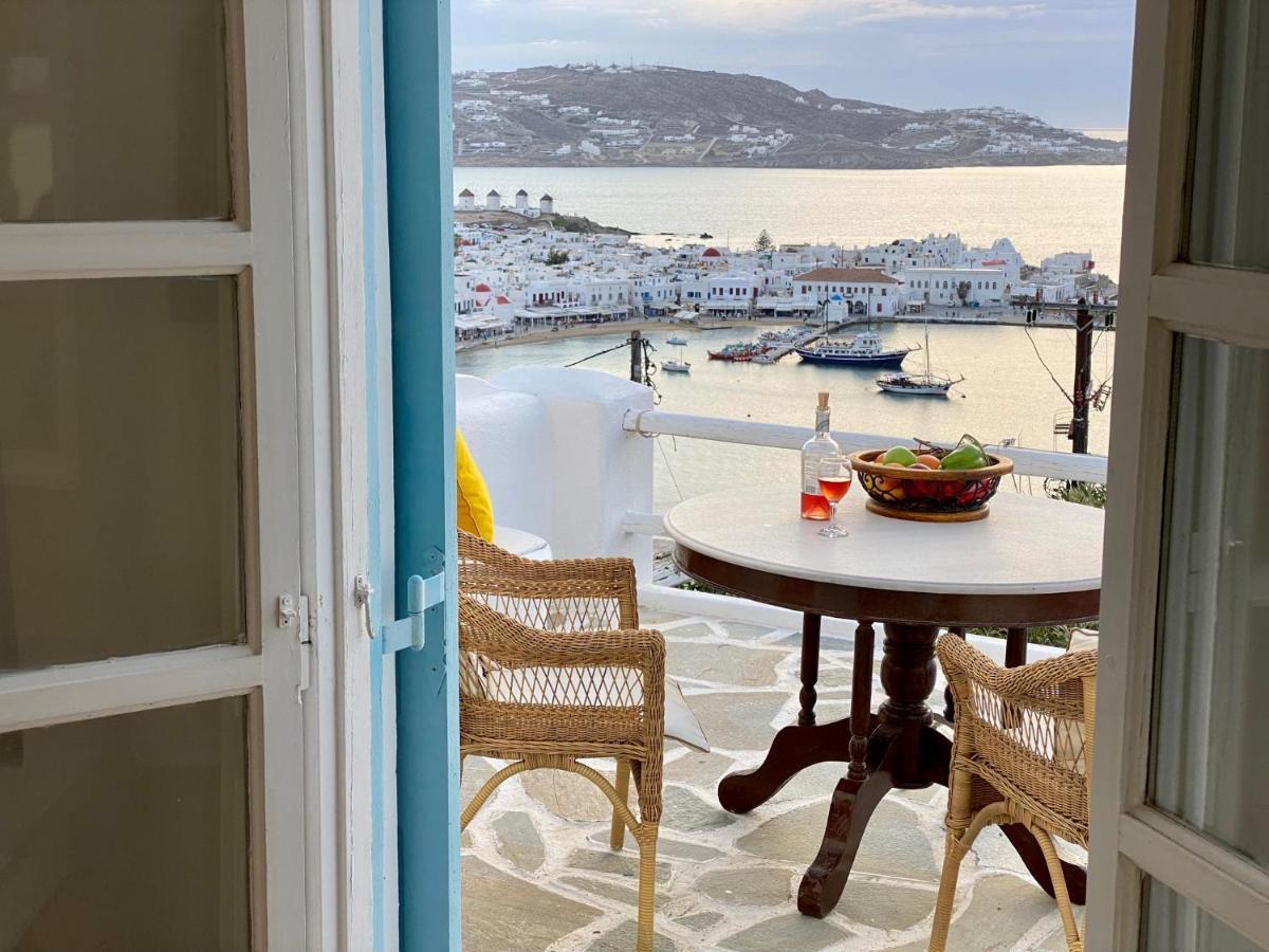 شقة Anemones Sea View Mykonos Town المظهر الخارجي الصورة