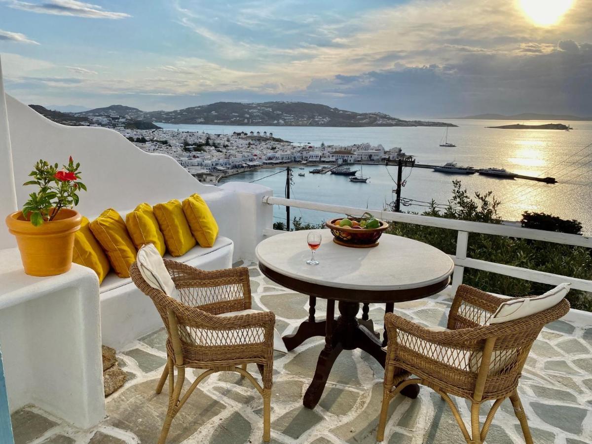 شقة Anemones Sea View Mykonos Town المظهر الخارجي الصورة