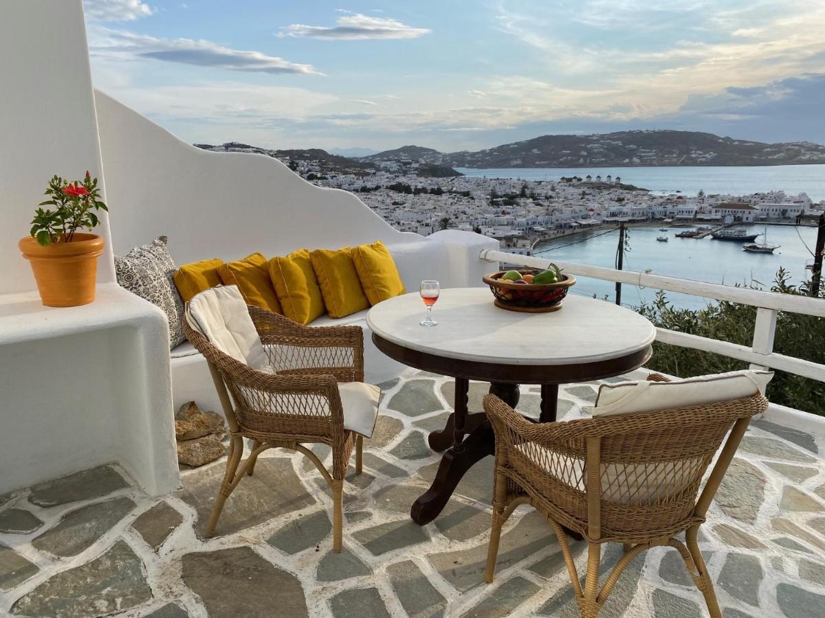 شقة Anemones Sea View Mykonos Town المظهر الخارجي الصورة
