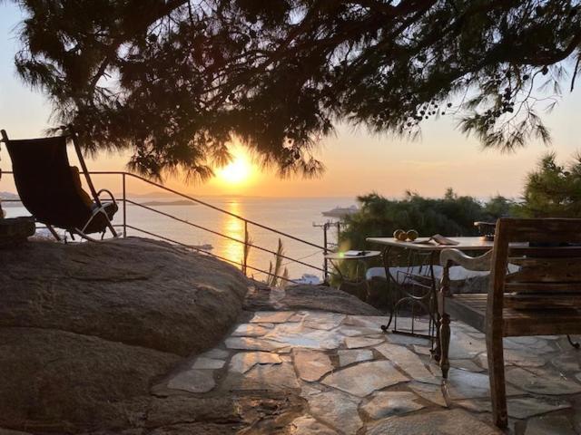 شقة Anemones Sea View Mykonos Town المظهر الخارجي الصورة