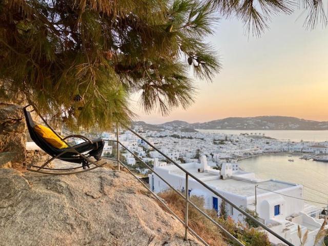 شقة Anemones Sea View Mykonos Town المظهر الخارجي الصورة