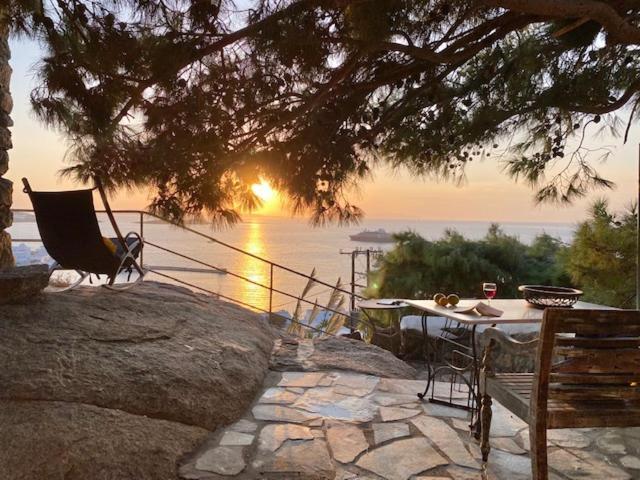شقة Anemones Sea View Mykonos Town المظهر الخارجي الصورة