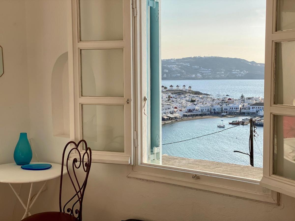 شقة Anemones Sea View Mykonos Town المظهر الخارجي الصورة