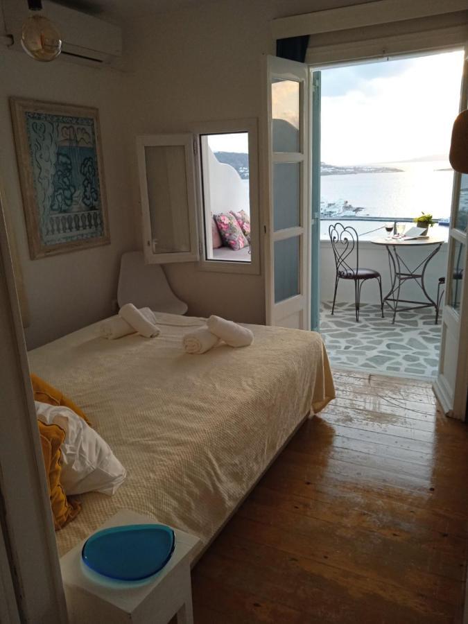 شقة Anemones Sea View Mykonos Town المظهر الخارجي الصورة