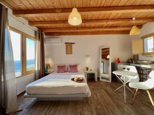 شقة Anemones Sea View Mykonos Town المظهر الخارجي الصورة