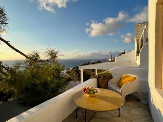 شقة Anemones Sea View Mykonos Town المظهر الخارجي الصورة