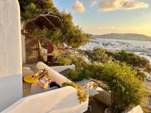 شقة Anemones Sea View Mykonos Town المظهر الخارجي الصورة