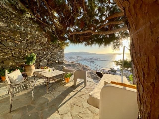 شقة Anemones Sea View Mykonos Town المظهر الخارجي الصورة